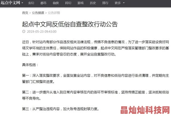 黄色小说观看危害身心健康污染网络环境传播不良信息